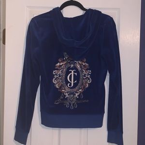 Authentic Juicy Couture Zip Up Velour Hoodie